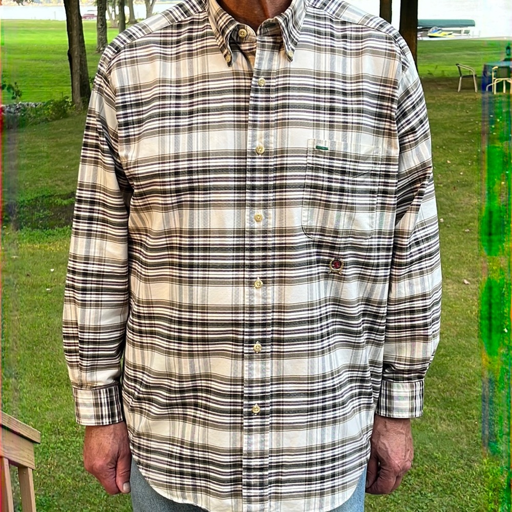 Tommy Hilfiger casual plaid shirt L